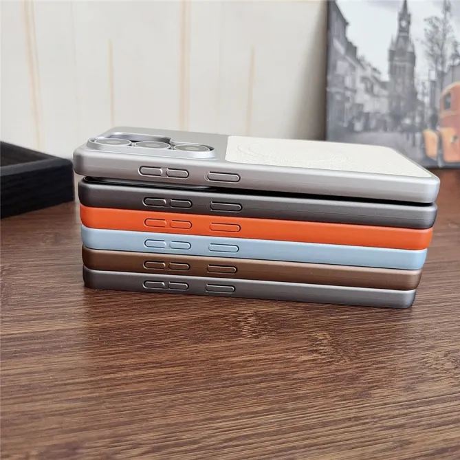 Coque Samsung Galaxy S26 Ultra Grain Litchi Compatible MagSafe