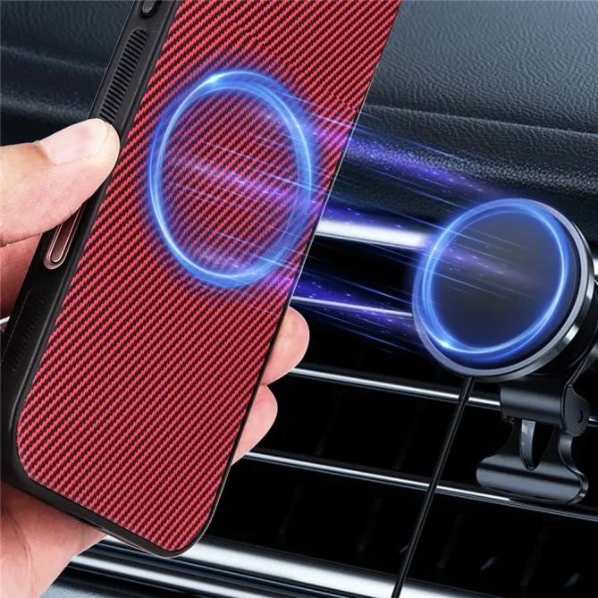 Coque Samsung Galaxy S26 Ultra Fibre de Carbone Support Voiture