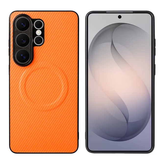 Coque Samsung Galaxy S26 Ultra Fibre de Carbone Support Voiture