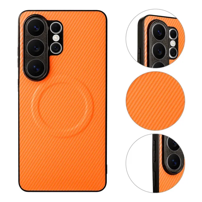 Coque Samsung Galaxy S26 Ultra Fibre de Carbone Support Voiture