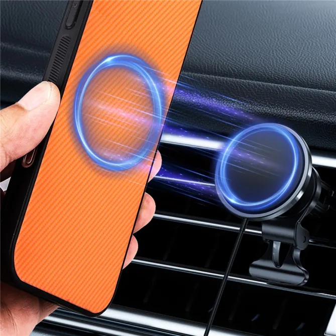 Coque Samsung Galaxy S26 Ultra Fibre de Carbone Support Voiture