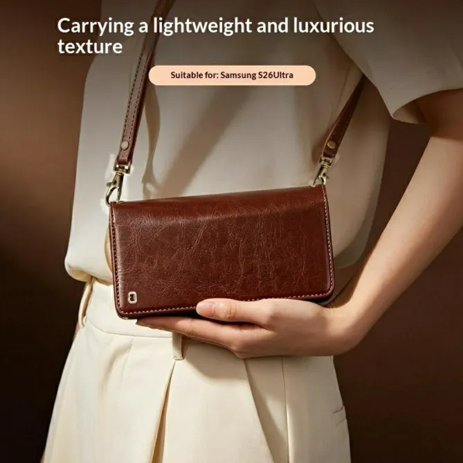 Étui Portefeuille 2-en-1 Détachable pour Samsung Galaxy S26 Ultra