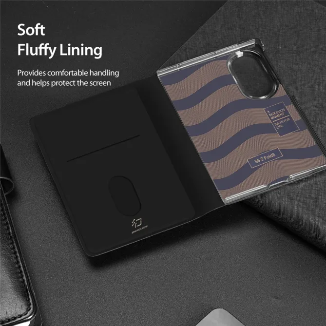 Étui Samsung Galaxy Z Fold 8 Porte-Carte Support Effet Cuir Noir - photo 9