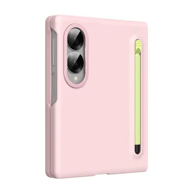 Coque Samsung Galaxy Fold 8 Porte-Stylet Pop-Up Verre Trempé Rose - photo 2