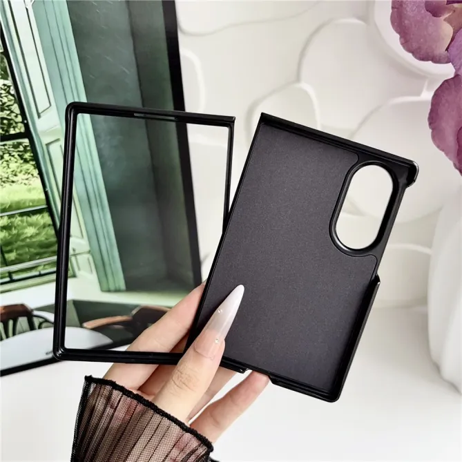 Coque Samsung Galaxy Z Fold 8 Simili Cuir avec Anneau Support Magnétique Noir - photo 5
