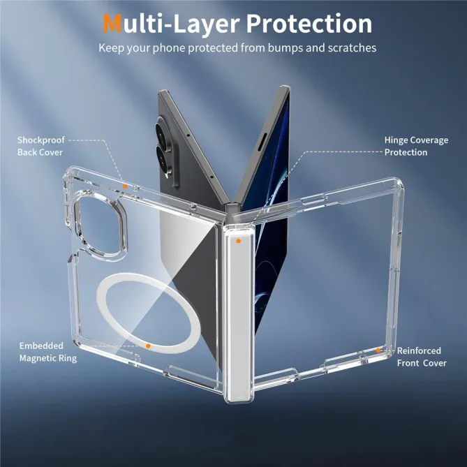 Coque Samsung Galaxy Z Fold 8 Transparente avec Protection de Charnière Renforcée - photo 3