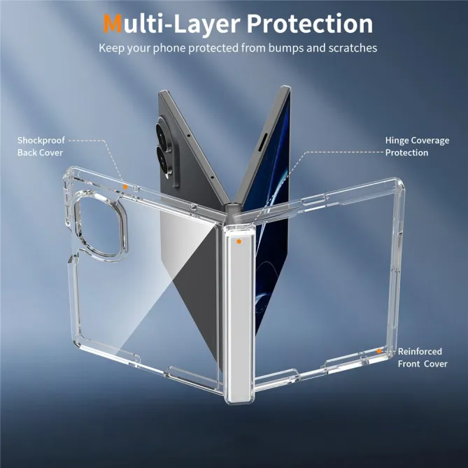 Coque Samsung Galaxy Z Fold 8 Protection Charnière Transparente - photo 3
