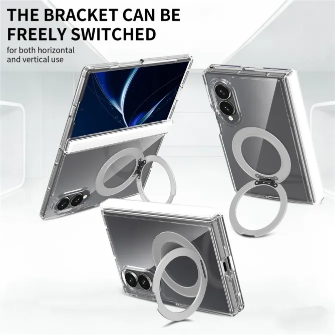 Coque Samsung Galaxy Z Fold 8 Support Anneau Magnétique Rotatif - photo 5