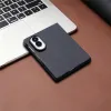 Coque Samsung Galaxy Z Fold 8 Texture Carbone avec Verre Trempé Noir