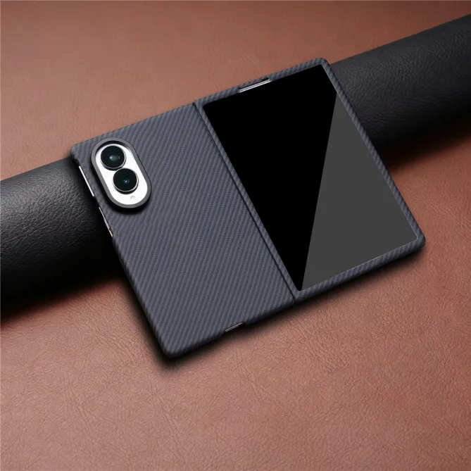 Coque Samsung Galaxy Z Fold 8 Texture Carbone avec Verre Trempé Noir - photo 4