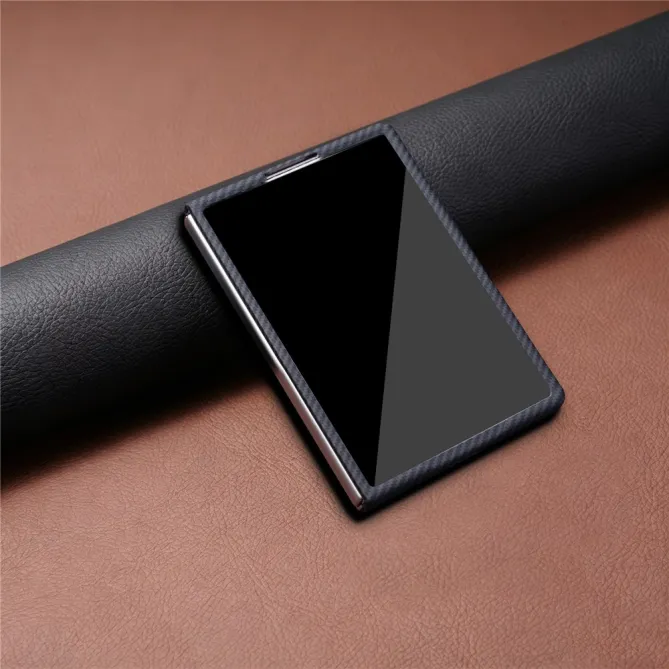 Coque Samsung Galaxy Z Fold 8 Texture Carbone avec Verre Trempé Noir - photo 5