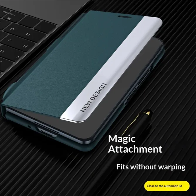 Etui Samsung Galaxy Z Fold 8 Business effet cuir Magnet Vert - photo 6