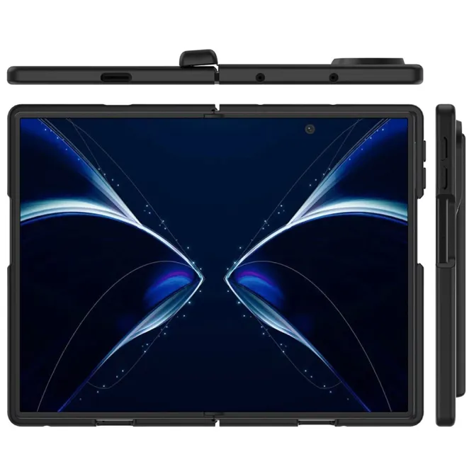 Coque Samsung Galaxy Fold 8 Charnière Magnétique Phantom mate Noir - photo 8