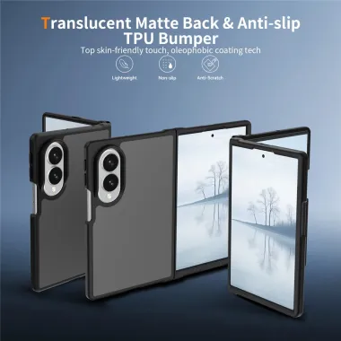 Coque Samsung Galaxy Fold 8 Phantom mate Essentielle Noir - photo 2
