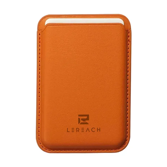 LEREACH Porte-Carte Magnétique Support Bureau 22 Aimants Orange