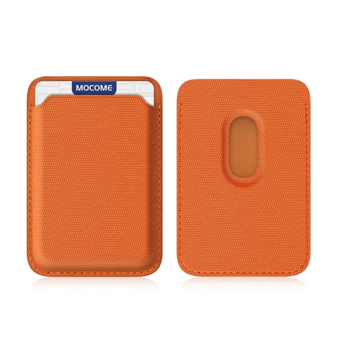 MOCOME Porte-Carte Magnétique Tissu Technique Anti-RFID Orange - photo 2