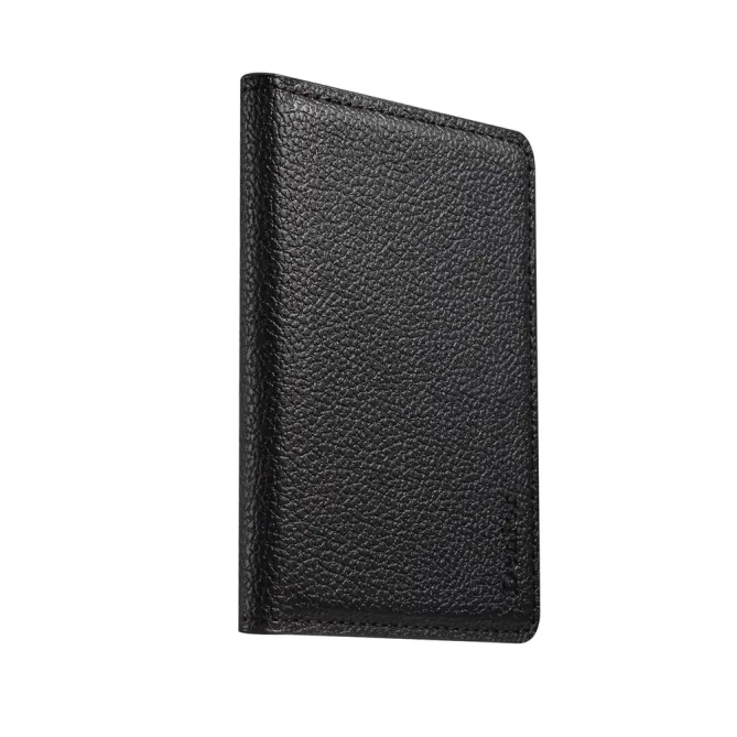 Portefeuille Bi-Fold Magnétique Grain Litchi | FOLDCASH Noir - photo 9
