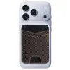 Porte-cartes Damier Compartiment Caché Anti-RFID | CHECKO Marron