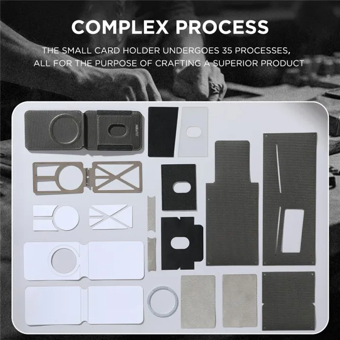 Porte-cartes Support Multi-Angle Pivot Anti-RFID | ANGULO Gris Foncé - photo 6