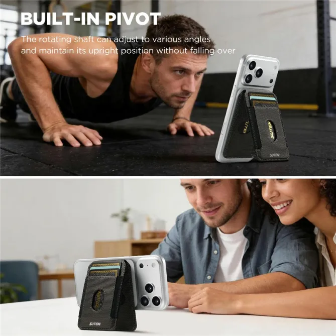 Porte-cartes Support Multi-Angle Pivot Anti-RFID | ANGULO Gris Foncé - photo 12