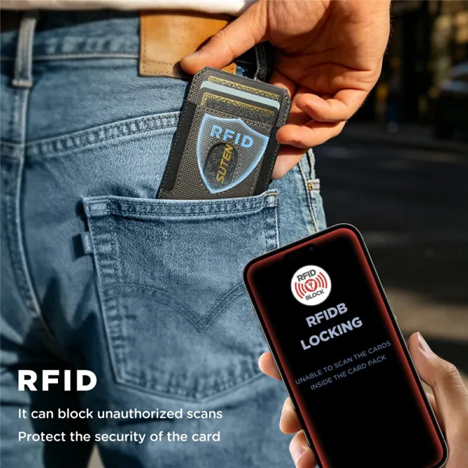 Porte-cartes Support Multi-Angle Pivot Anti-RFID | ANGULO Gris Foncé - photo 13