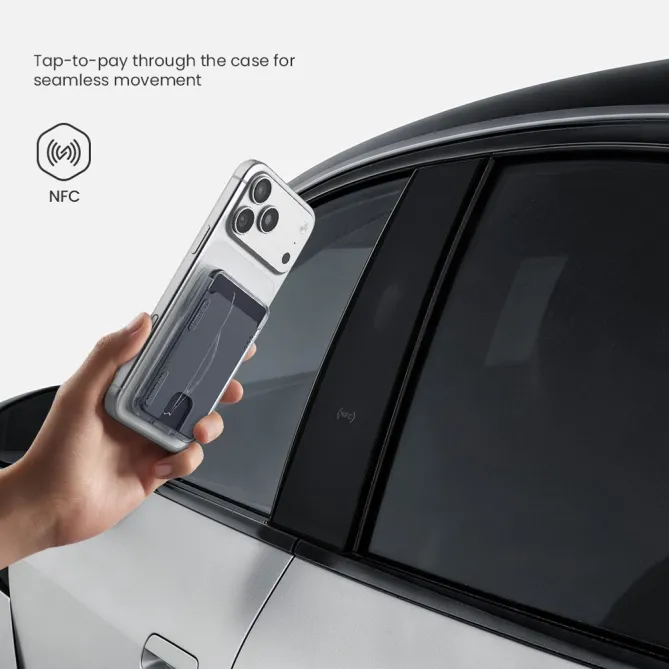 NILLKIN IceMate Porte-Carte Support Magnétique Transparent Transparent - photo 22