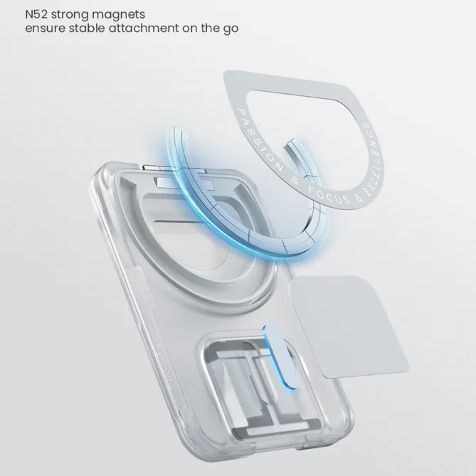 NILLKIN IceMate Porte-Carte Support Magnétique Transparent Transparent - photo 23