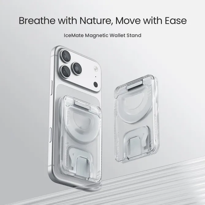 NILLKIN IceMate Porte-Carte Support Magnétique Transparent Transparent - photo 33