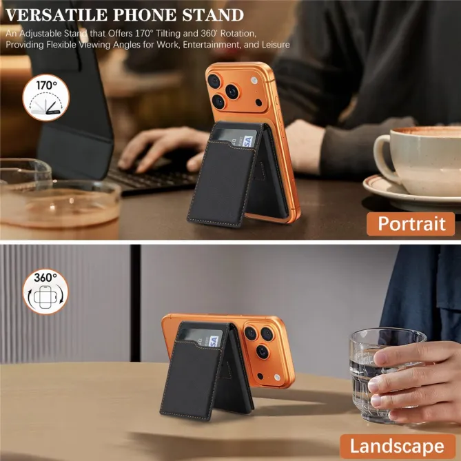 Porte-cartes Magnétique Éventail 9 Cartes SIM Support | LAYERO Noir - photo 8