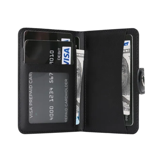 Portefeuille Matelassé 4 Cartes Support Pliable | QUILTO Noir - photo 7