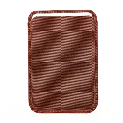 Porte-cartes Téléphone Tissu Technique Fente Ouverte 7mm | SLOTECH Marron