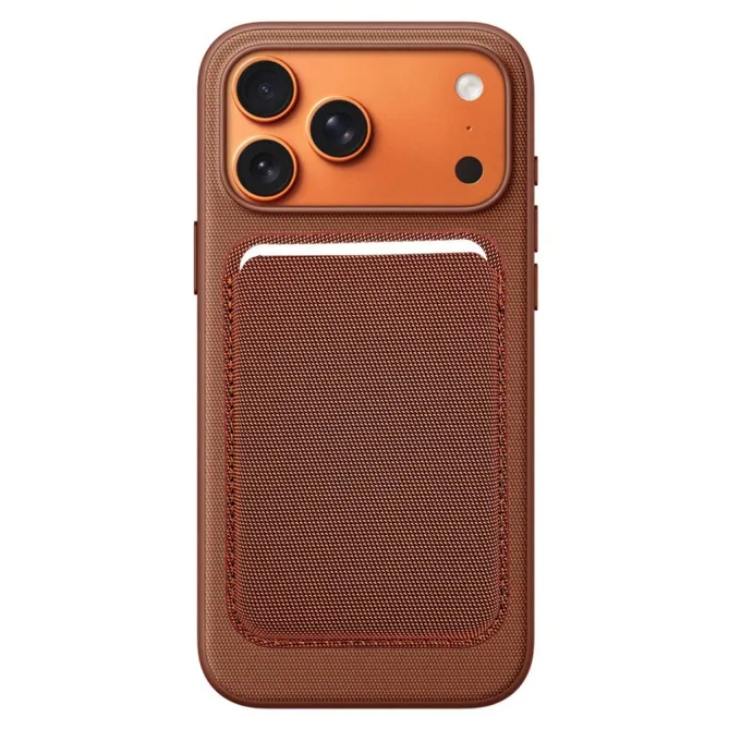 Porte-cartes Téléphone Tissu Technique Fente Ouverte 7mm | SLOTECH Marron - photo 4
