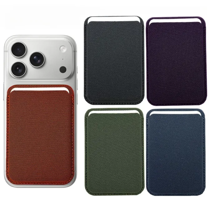 Porte-cartes Téléphone Tissu Technique Fente Ouverte 7mm | SLOTECH Marron - photo 11