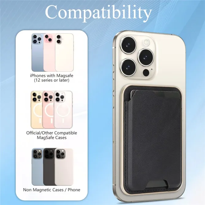 Porte-cartes Téléphone Ultra Fin Découpe Basse 7,5mm | SLIDEFLAT Noir - photo 11
