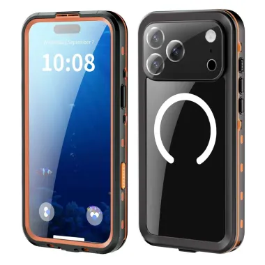 Coque iPhone 17 Pro Max étanche IP68 avec MagSafe Orange - photo 13