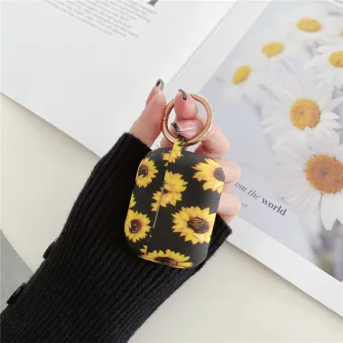 Coque AirPods 4 Motif Tournesols Anneau Doré - photo 2