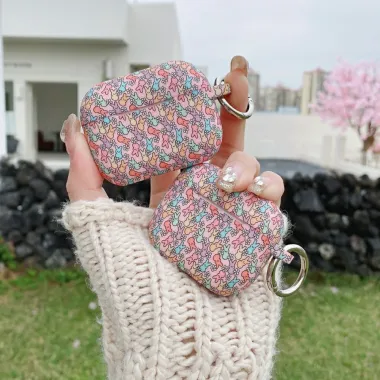 Coque AirPods 4 Motif Lapins Anneau Métal - photo 2