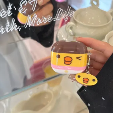 Coque AirPods 4 Poussin Amovible avec Pendentif - photo 2