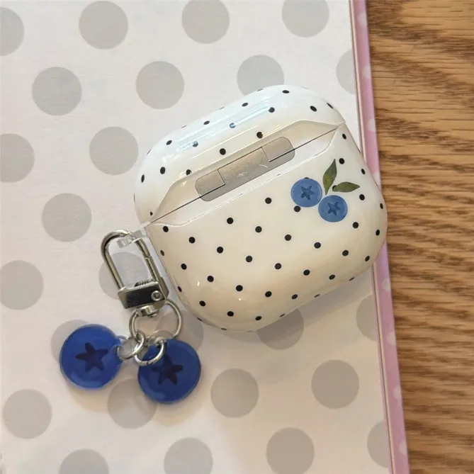 Coque AirPods 4 Myrtilles à Pois Pendentifs Assortis - photo 8