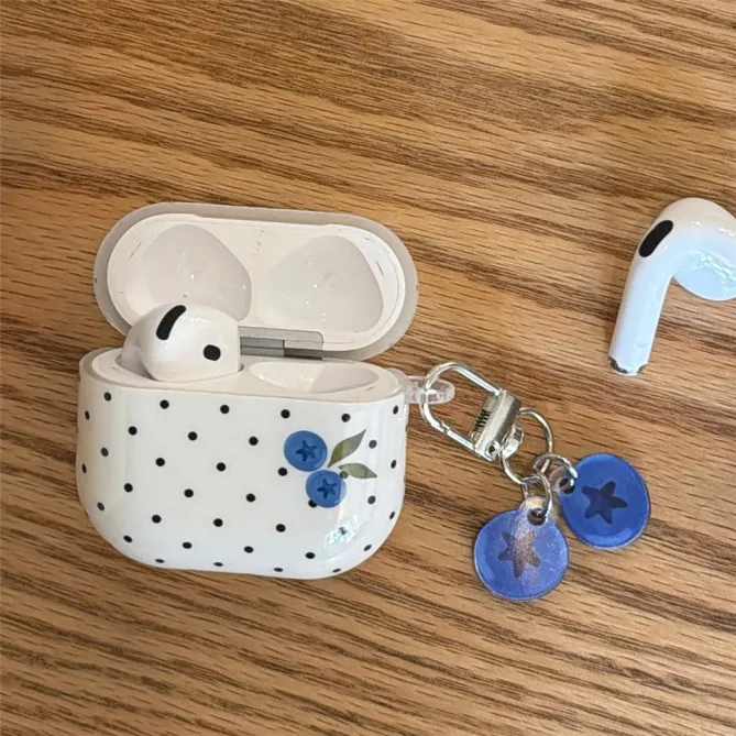 Coque AirPods 4 Myrtilles à Pois Pendentifs Assortis - photo 9