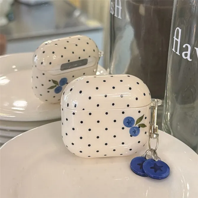 Coque AirPods 4 Myrtilles à Pois Pendentifs Assortis - photo 10