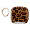 Coque AirPods 4 Léopard Miroir Intégré Anneau Doré