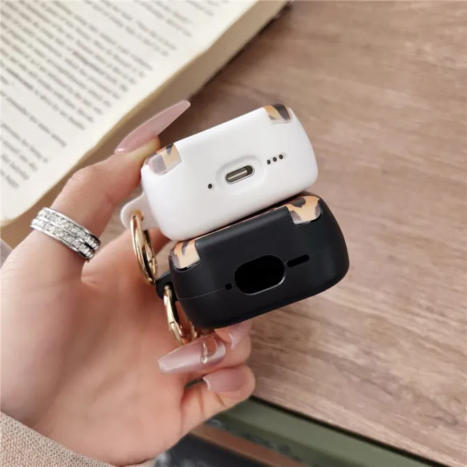 Coque AirPods 4 Léopard Miroir Intégré Anneau Doré - photo 4