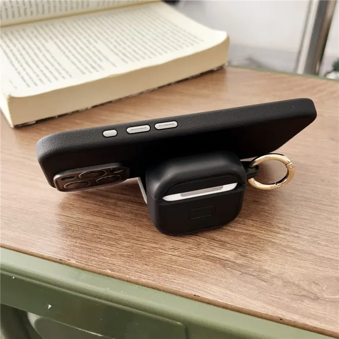 Coque AirPods 4 Léopard Miroir Intégré Anneau Doré - photo 7