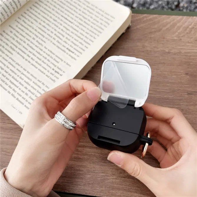 Coque AirPods 4 Léopard Miroir Intégré Anneau Doré - photo 8