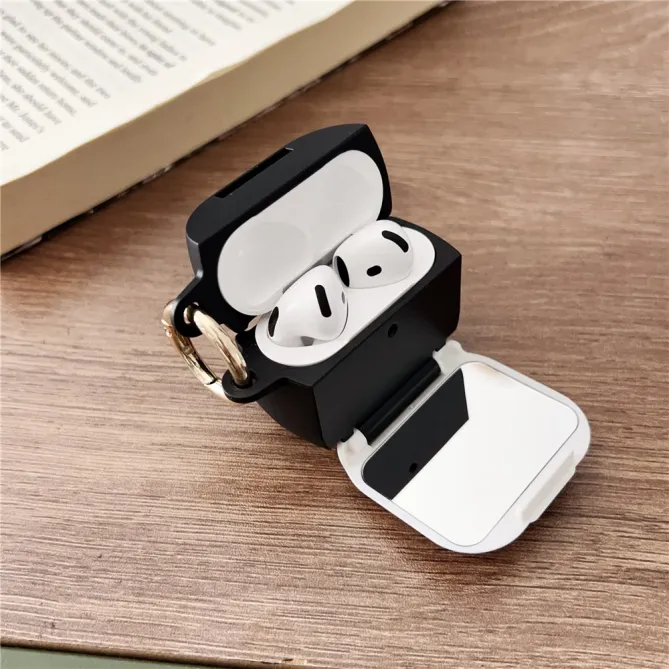 Coque AirPods 4 Léopard Miroir Intégré Anneau Doré - photo 9