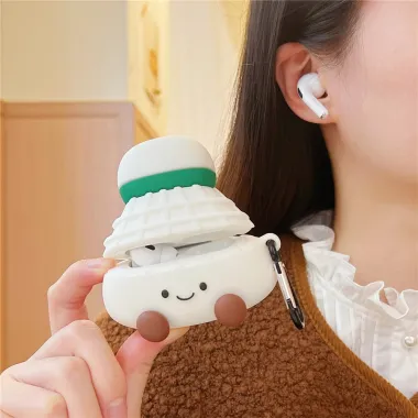 Coque AirPods 4 Volant de Badminton Mousqueton Sport