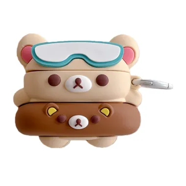 Coque AirPods 4 Ours Superposé Lunettes de Plongée