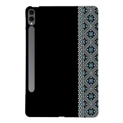 Coque Samsung Galaxy Tab S11 Ultra à S8 Ultra Motif Brodé Losanges