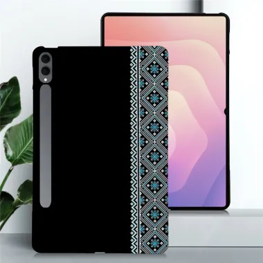 Coque Samsung Galaxy Tab S11 Ultra à S8 Ultra Motif Brodé Losanges - photo 2